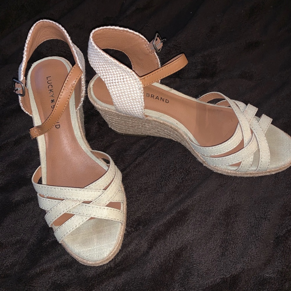 Cute summer wedges. Lucky Brand